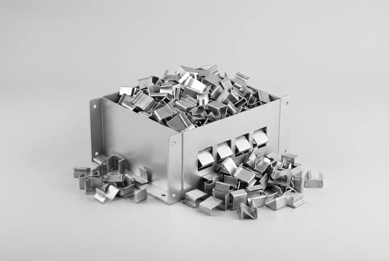 Bin of clips