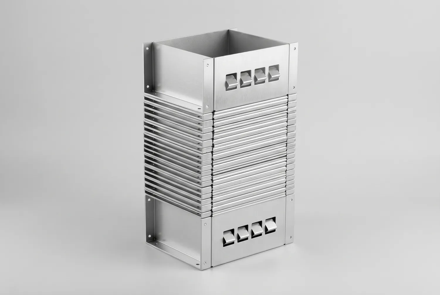 Stacked enclosures