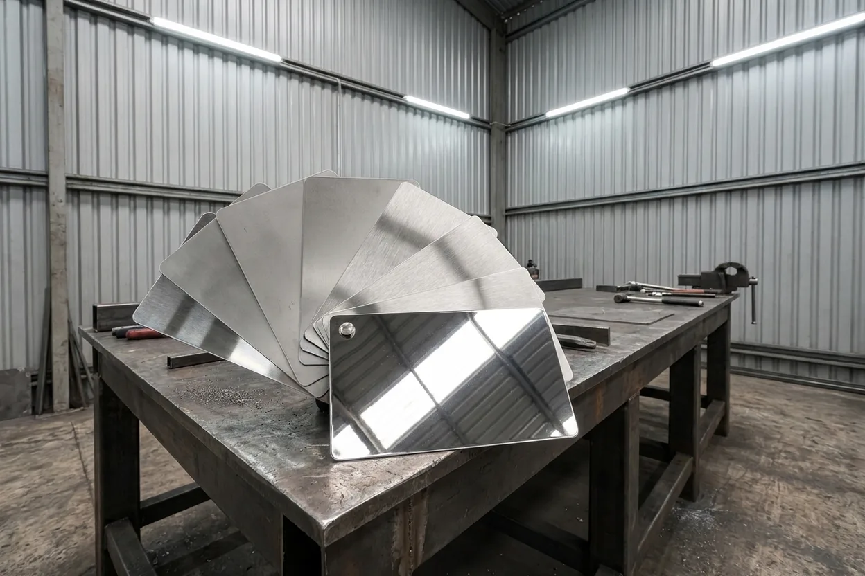 Bộ mẫu bề mặt Inox — 2B, #4, #8