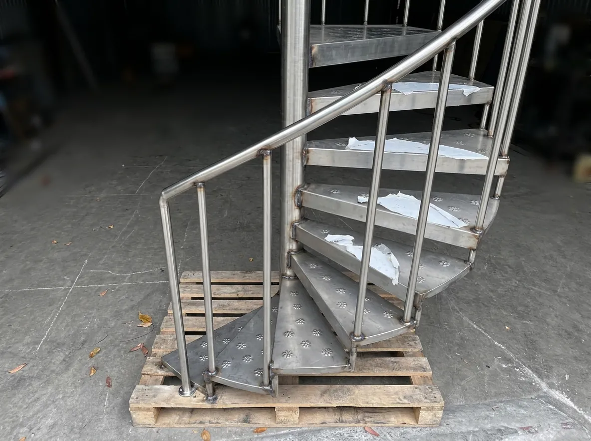 Spiral staircase kits, made to your floor height.