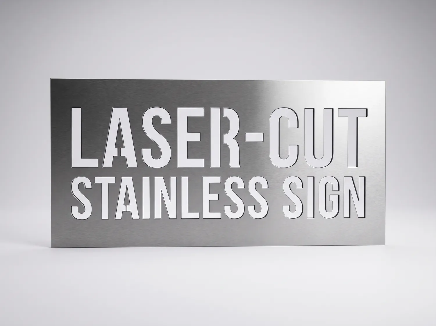 Cut-out sign