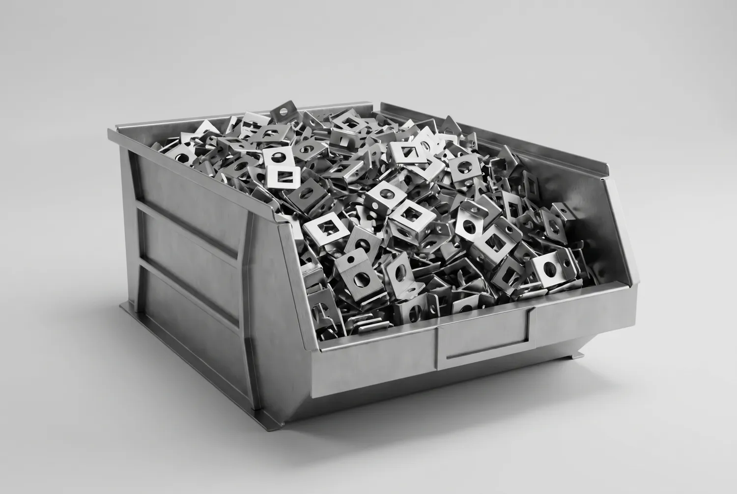 Bin of brackets