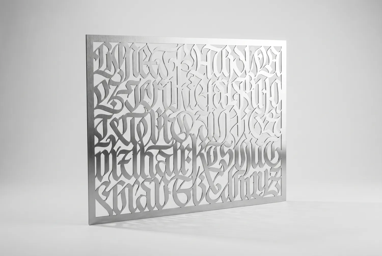 Cut-out calligraphy