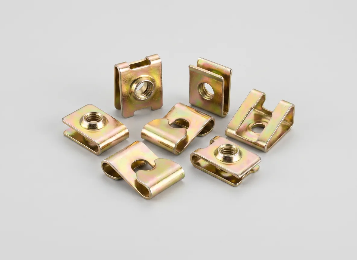 Spring nut clips
